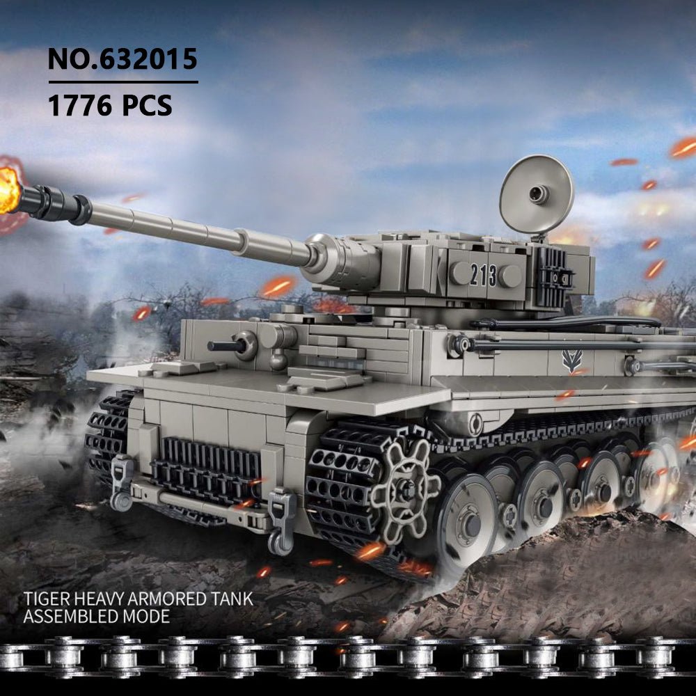 Tiger Heavy Tank - Building Set | Power Brickz