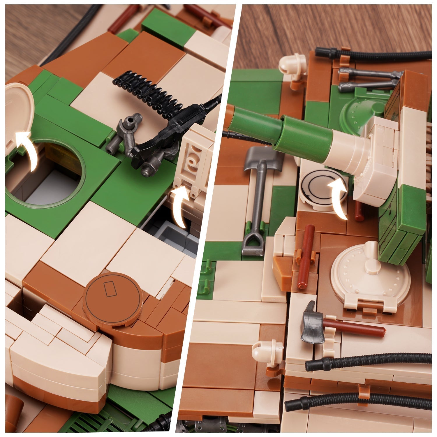 Tiger I Tank - Building Set | Power Brickz