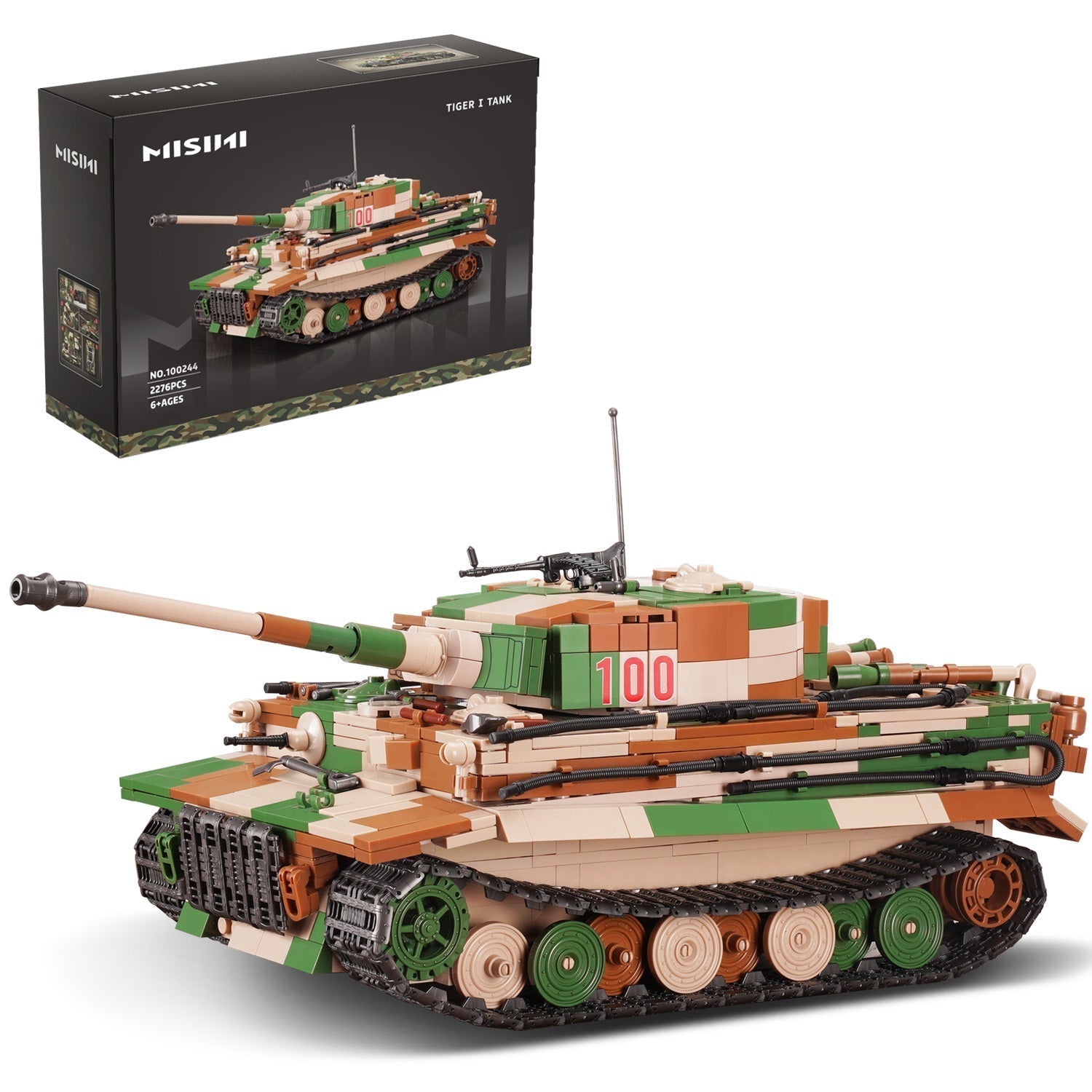 Tiger I Tank - Building Set | Power Brickz