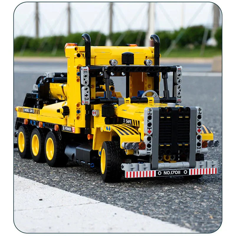 Heavy-Duty Tow Truck - Building Blocks Set | Power Brickz