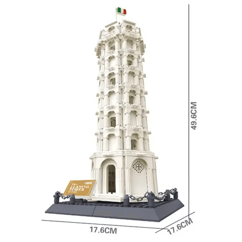Leaning Tower of Pisa - Building Blocks Set | Power Brickz