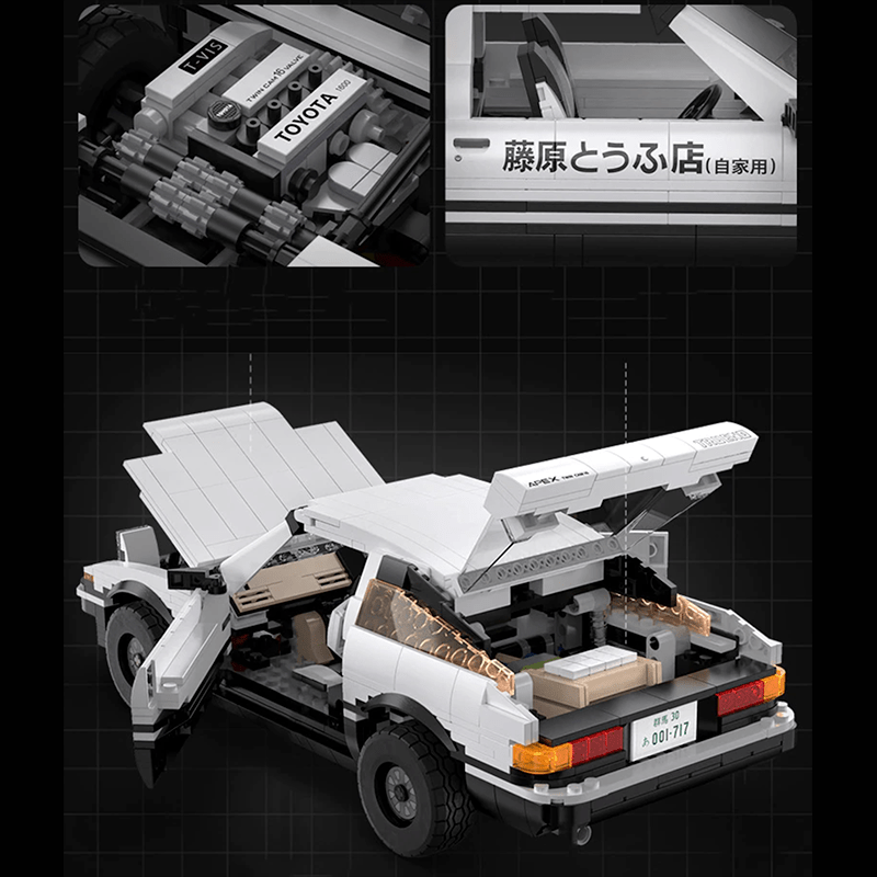 Toyota ATrueno JDM Drift - Building Blocks Set | Power Brickz