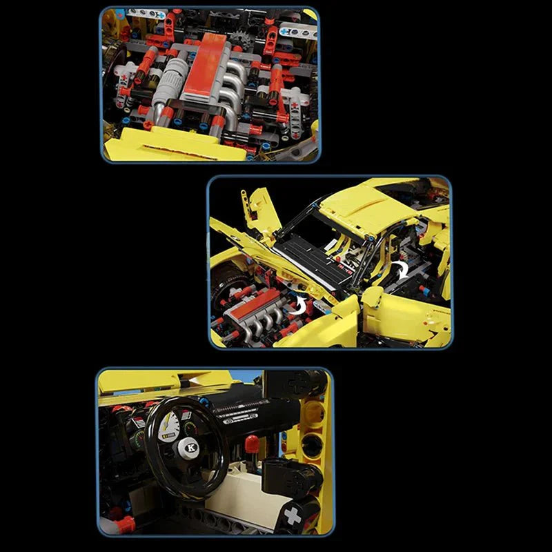 Stanced Supra 2JZ Turbo Sport Coupe - Building Blocks Set | Power Brickz