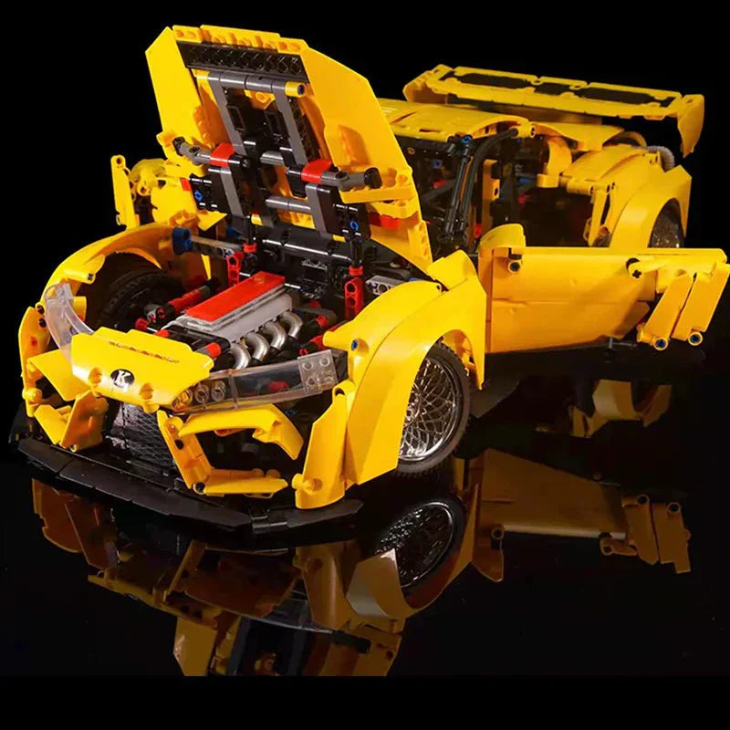 Stanced Supra 2JZ Turbo Sport Coupe - Building Blocks Set | Power Brickz