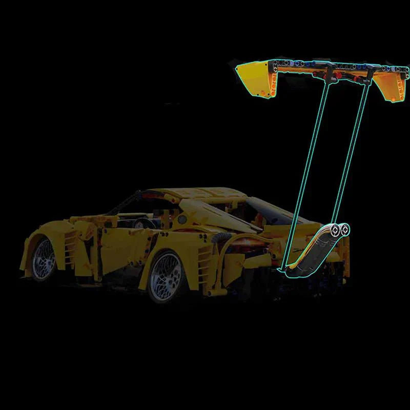 Stanced Supra 2JZ Turbo Sport Coupe - Building Blocks Set | Power Brickz