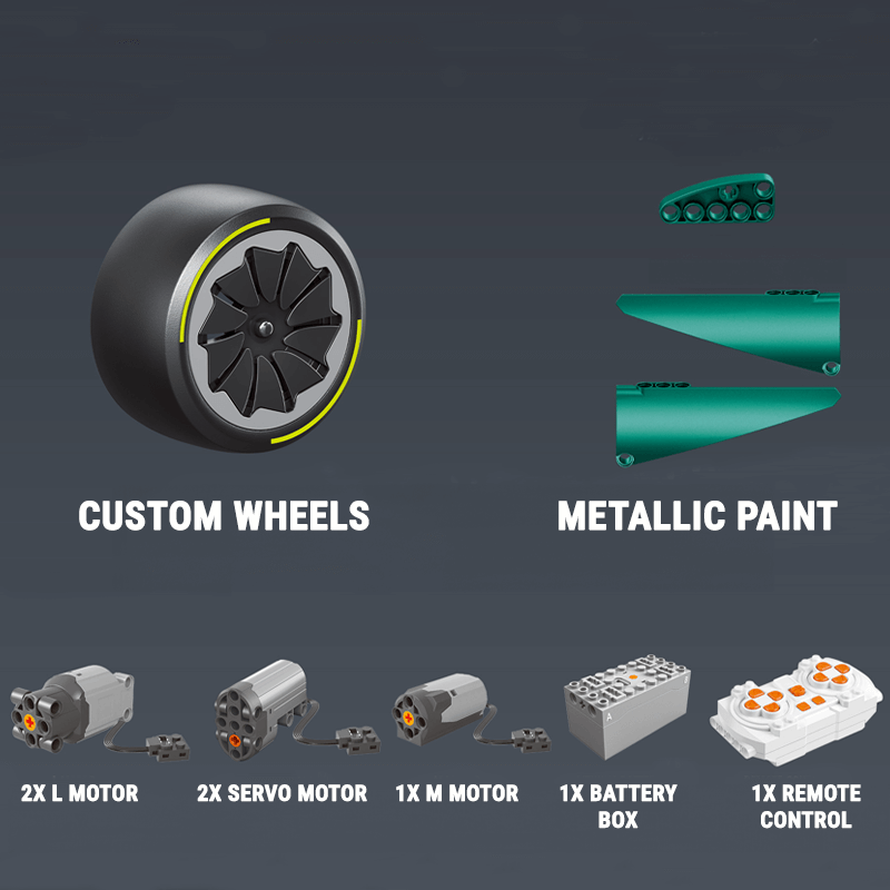 Valkyrie LM VHybrid Hypercar - Building Blocks Set | Power Brickz