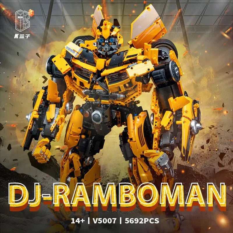 Transformation DJ Rambo Man Mech Robot Bricks Toy - Building Set | Power Brickz