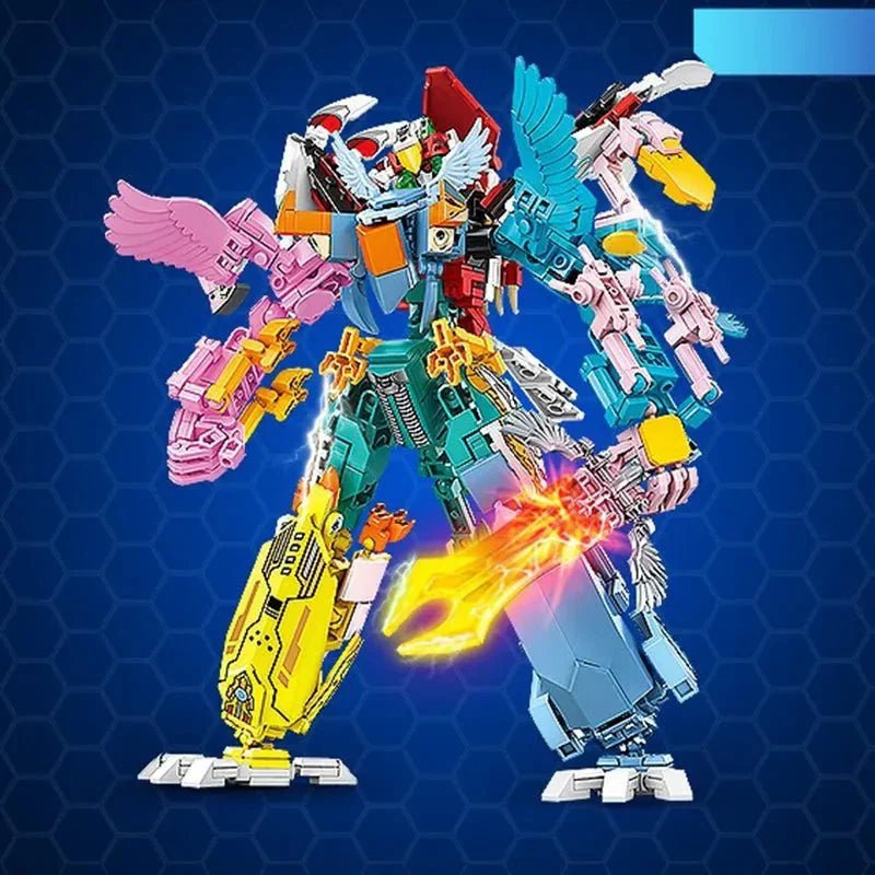 Transformation Flying Birds Robot Sky Knight | 693pcs - Power Brickz