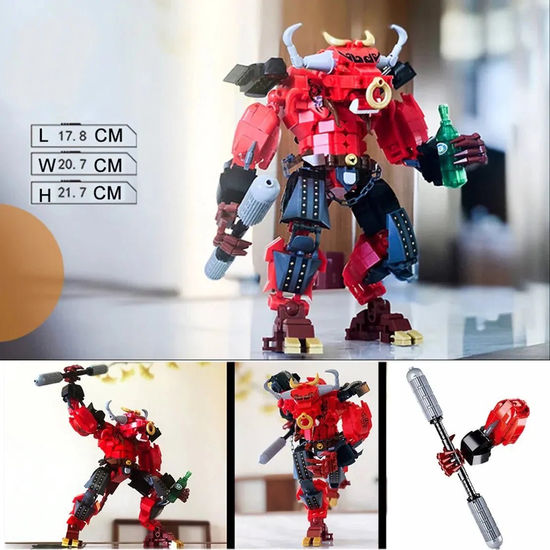 Transformers Bull Demon Mecha Warrior Bricks Toy | 606pcs - Power Brickz