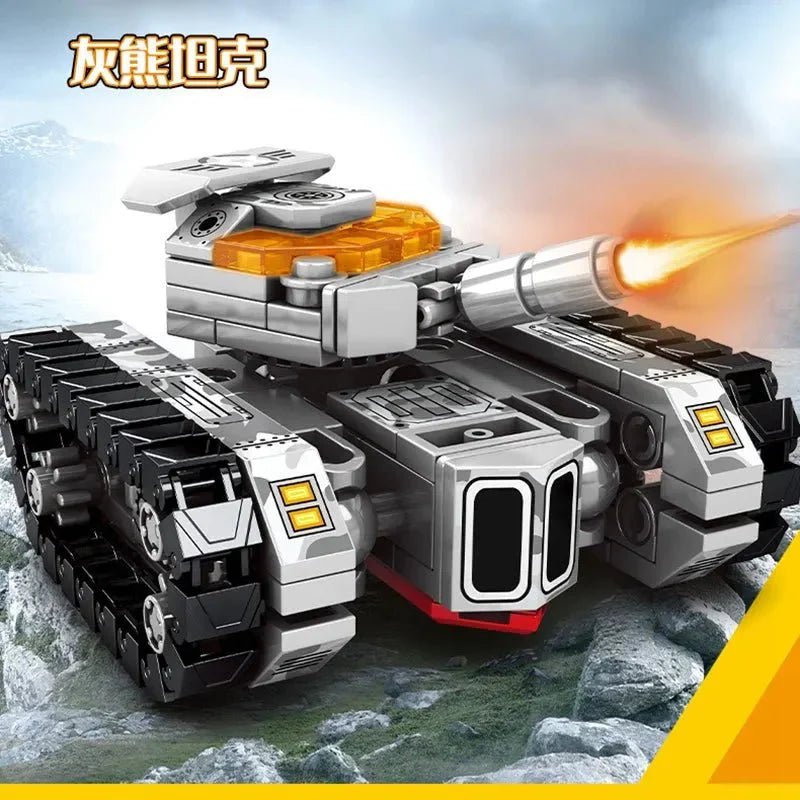 Transformers Mechanical Robot Tank Fighter Bricks Toy | 894pcs - Power Brickz