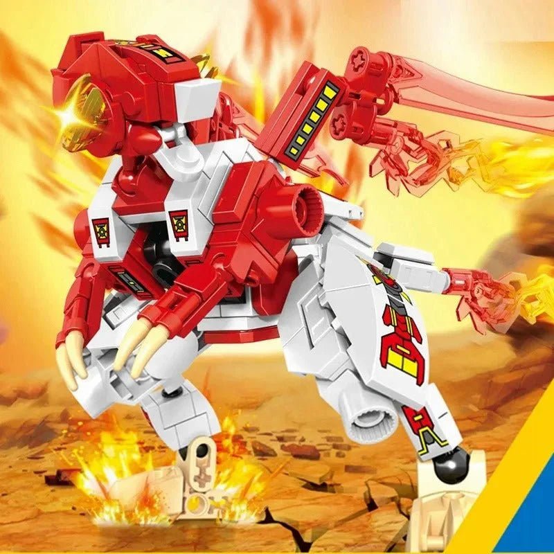 Transforming Flaming War Mecha Robot | 717pcs - Power Brickz