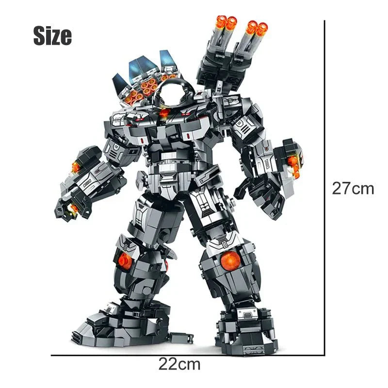 Transforming Super Heroes Steel Mecha Robot Bricks Toy - Building Set | Power Brickz