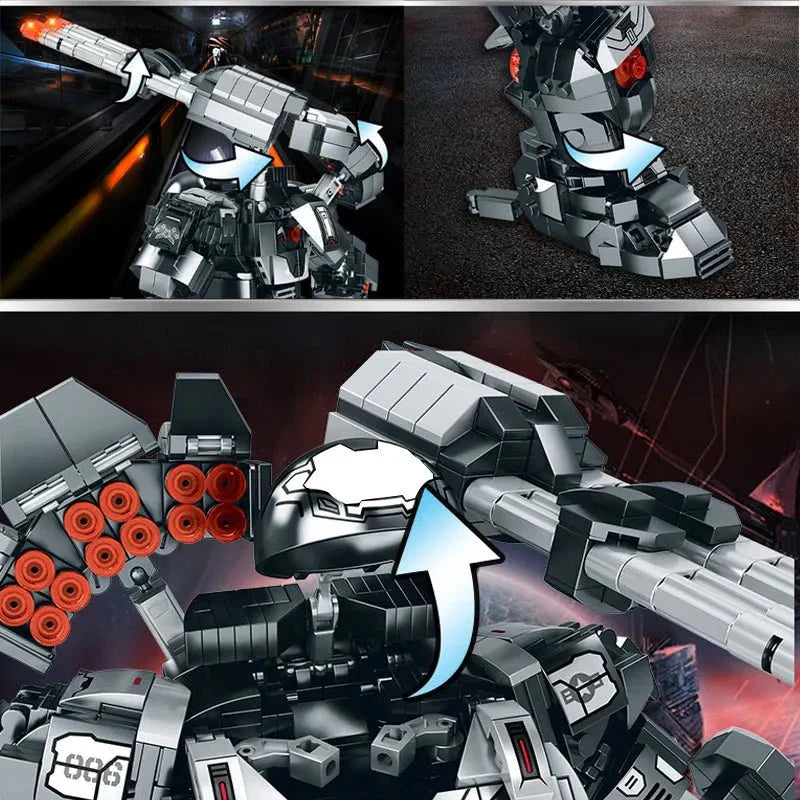 Transforming Super Heroes Steel Mecha Robot Bricks Toy - Building Set | Power Brickz