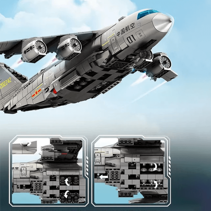 Transport Aircraft - Building Set | Power Brickz