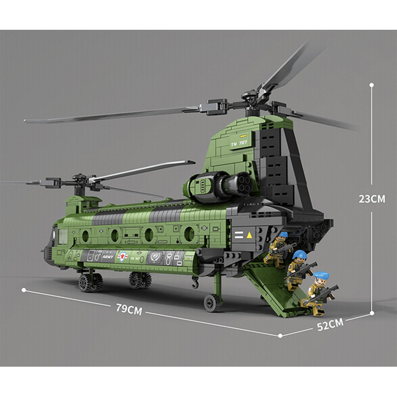 Transport Helicopter - Building Set | Power Brickz
