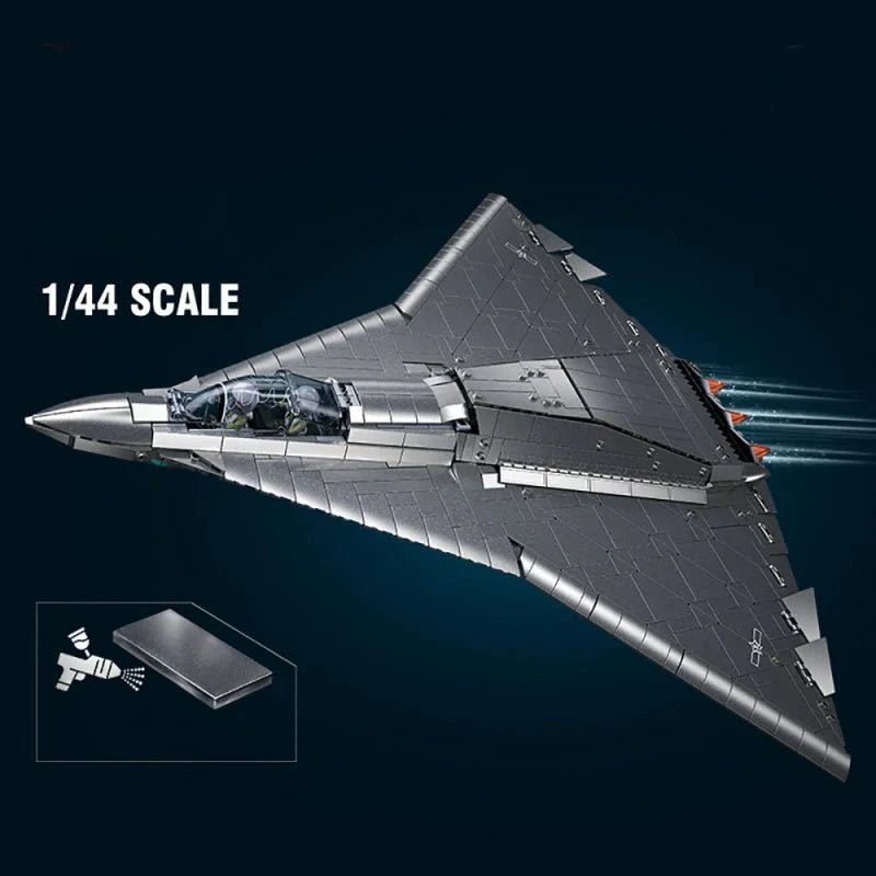 Triple - Engine Jet Fighter | 1182pcs - Power Brickz