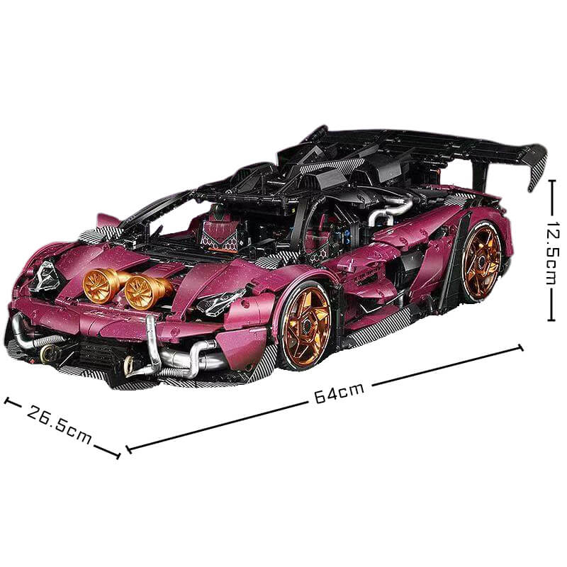 Turbocharged VLP Track Supercar - Building Blocks Set | Power Brickz