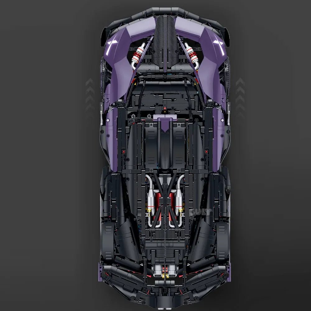 Turbocharged WTrack Hypercar - Building Blocks Set | Power Brickz