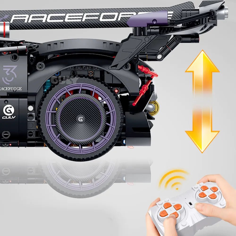 Turbocharged W16 Track Hypercar – brick-built display model made from building blocks