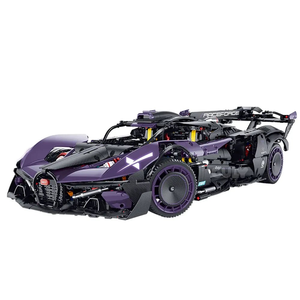 Turbocharged WTrack Hypercar - Building Blocks Set | Power Brickz