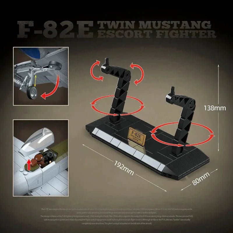 Twin - Fuselage Escort Fighter | 1107pcs - Power Brickz