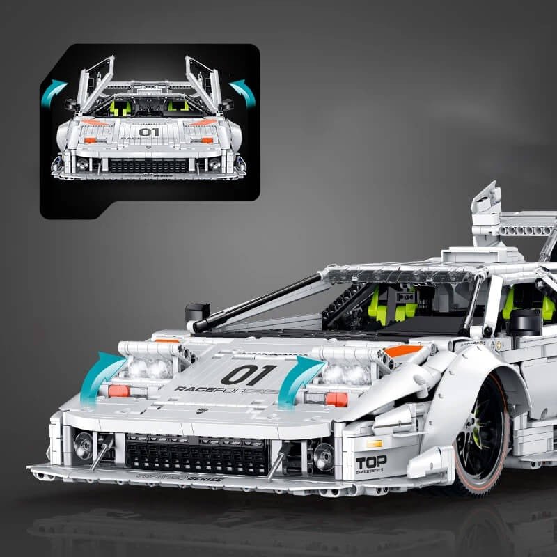 Twin-Turbo LPSupercar - Building Blocks Set | Power Brickz