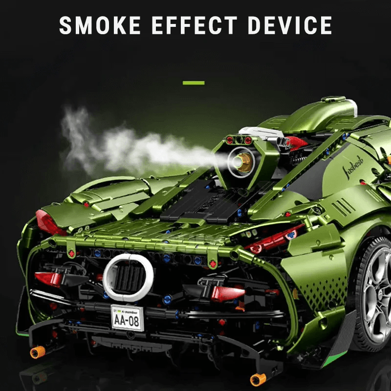 Twin-Turbo Track Hypercar - Building Blocks Set | Power Brickz