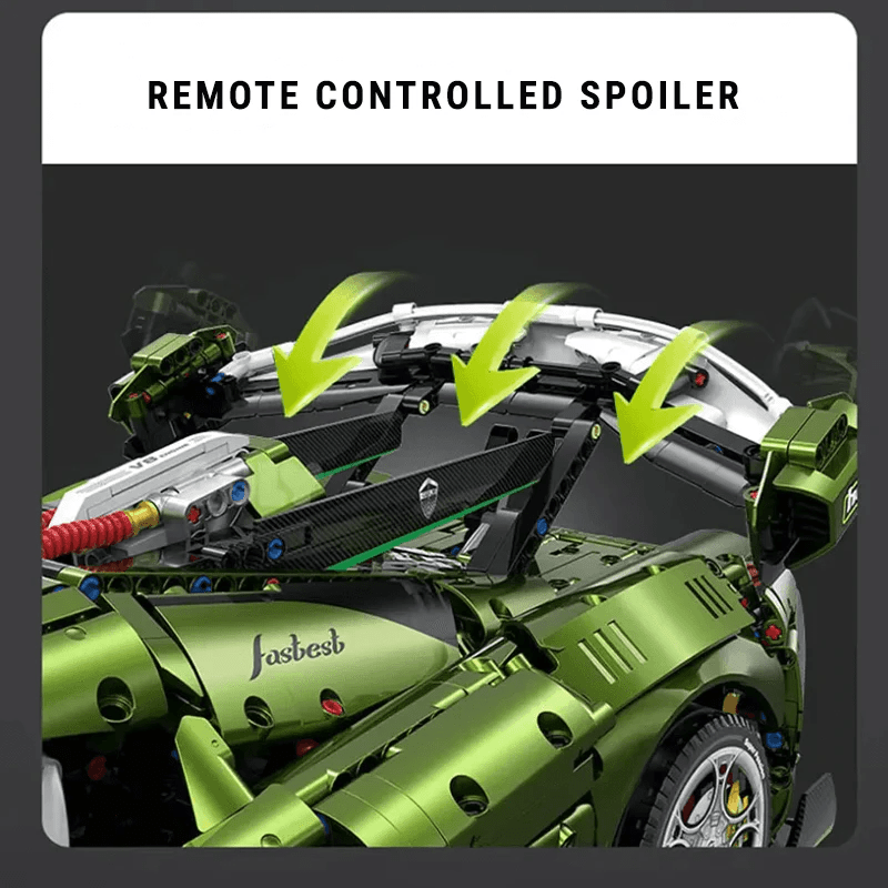 Twin-Turbo Track Hypercar - Building Blocks Set | Power Brickz