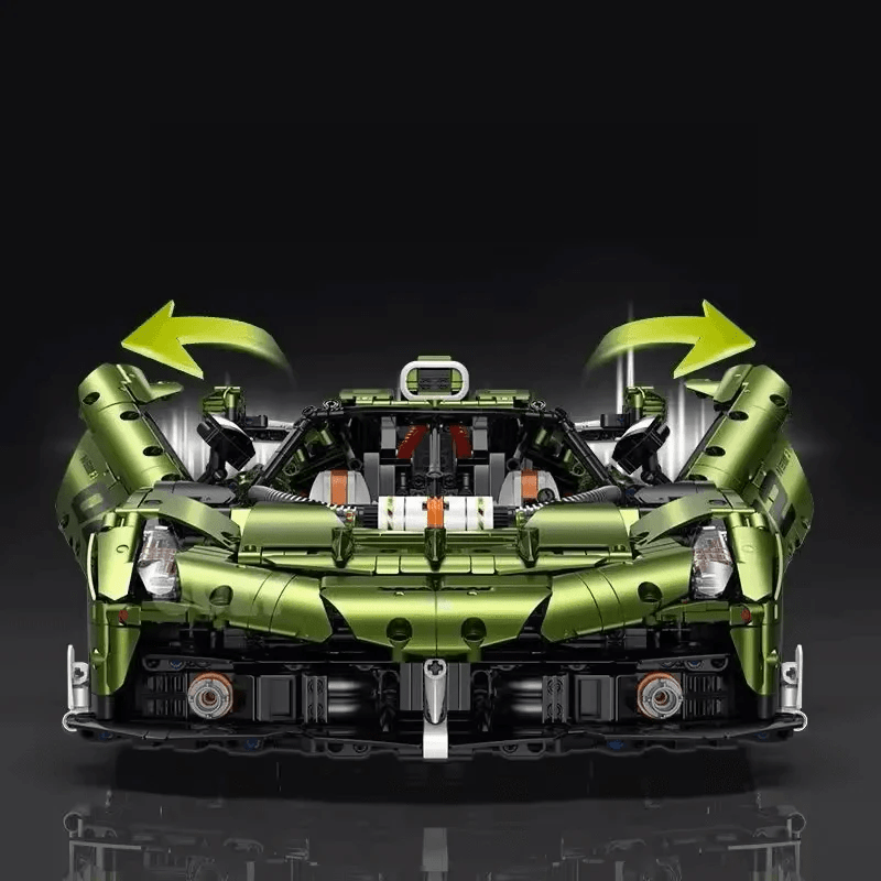 Twin-Turbo Track Hypercar - Building Blocks Set | Power Brickz