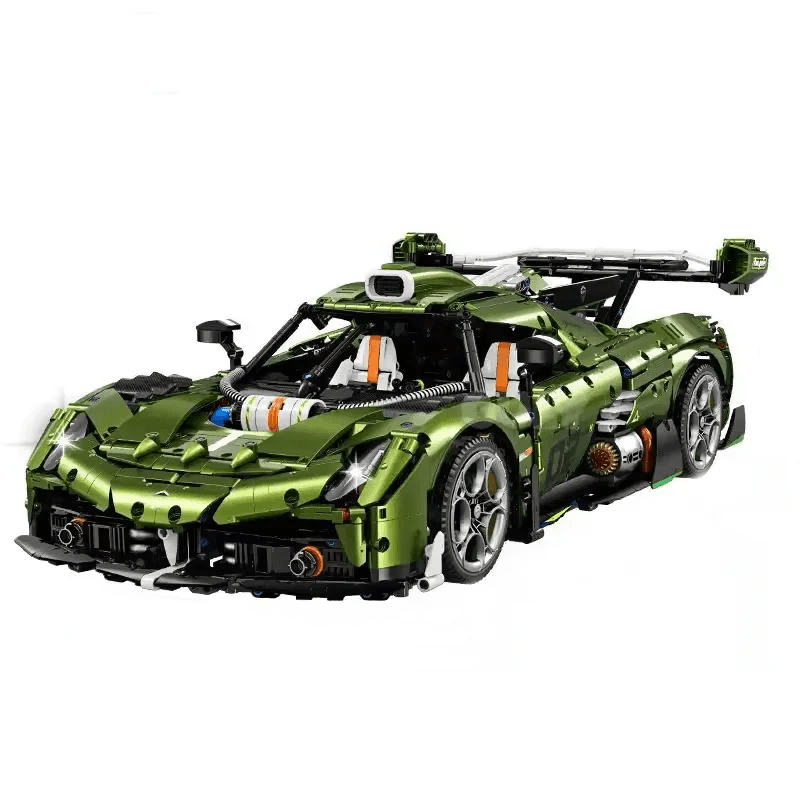 Twin-Turbo Track Hypercar - Building Blocks Set | Power Brickz