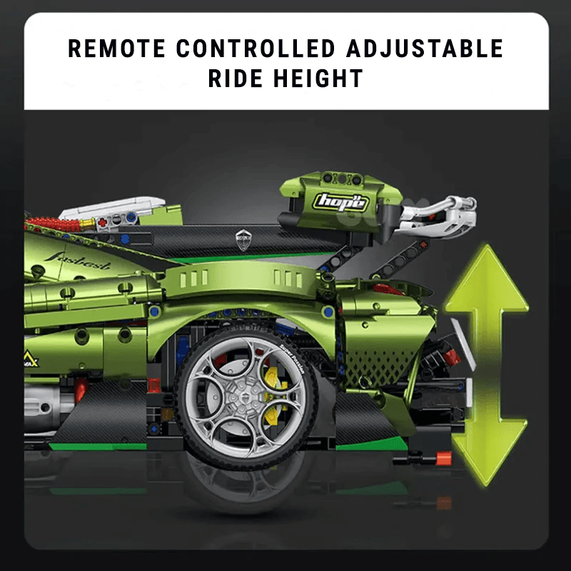 Twin-Turbo Track Hypercar - Building Blocks Set | Power Brickz