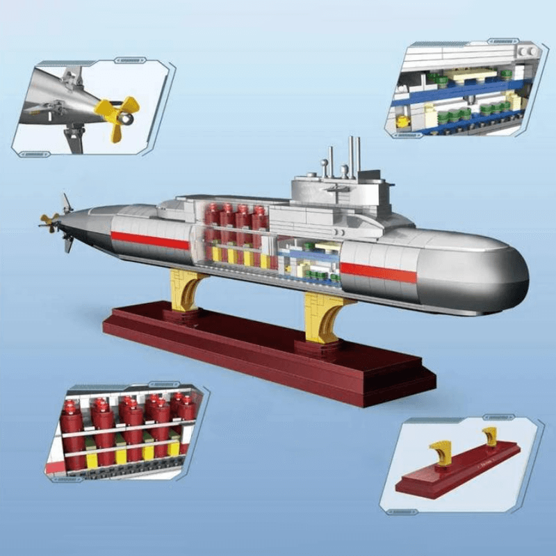 Type 092 Nuclear Submarine - Building Set | Power Brickz