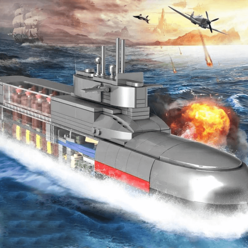 Type 092 Nuclear Submarine - Building Set | Power Brickz