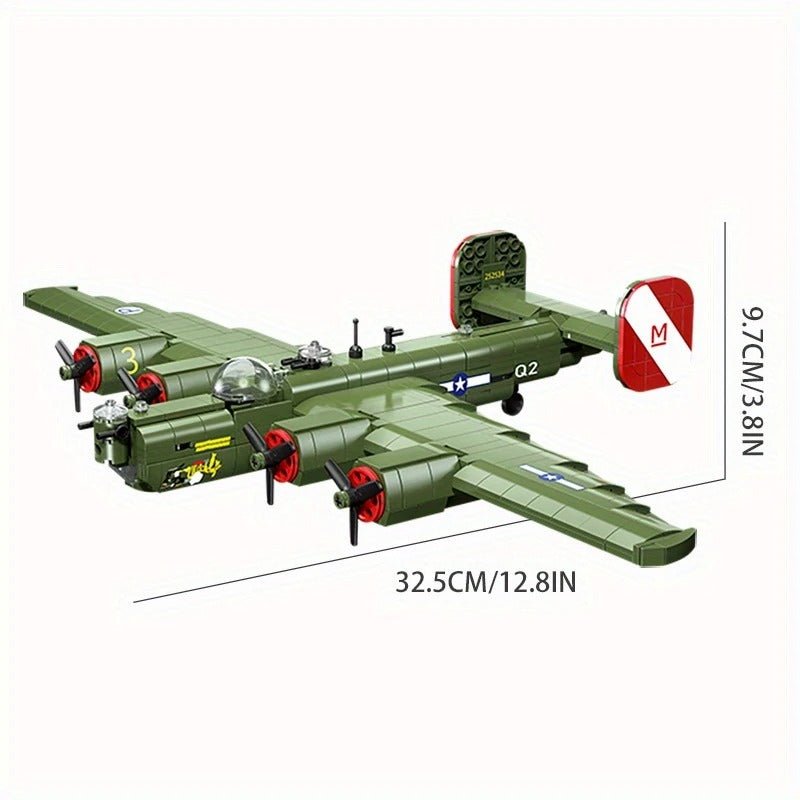 US B24 Long - range Strategic Bomber | 788pcs - Power Brickz