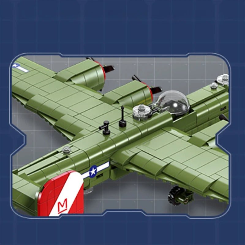 US B24 Long - range Strategic Bomber | 788pcs - Power Brickz