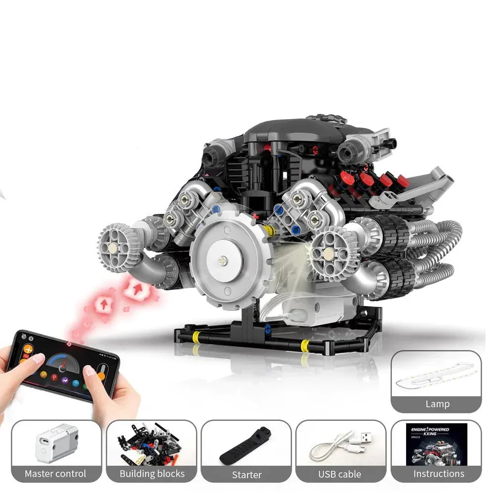 US Muscle V8 Engine | 689pcs - Power Brickz
