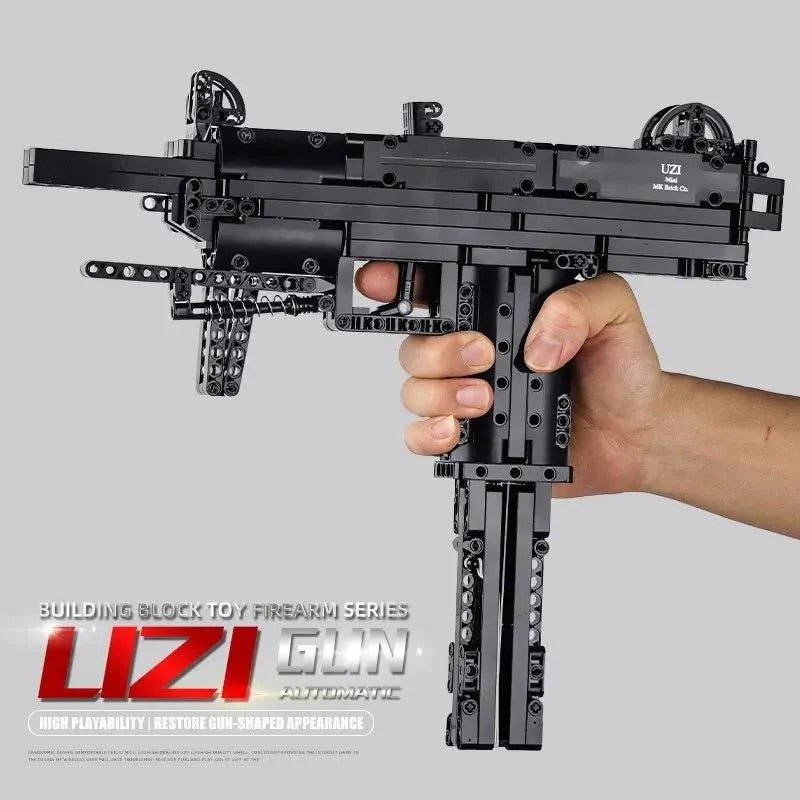 UZI SMG Sub Machine Gun - Building Set | Power Brickz