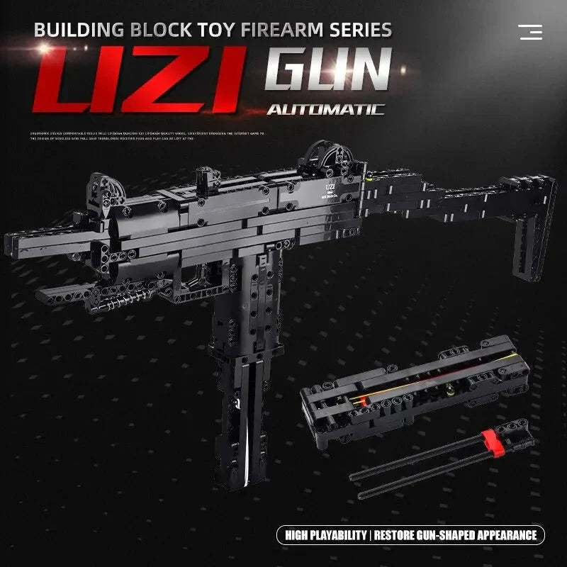 UZI SMG Sub Machine Gun - Building Set | Power Brickz