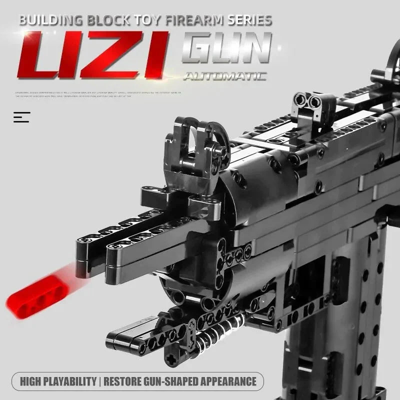 UZI SMG Sub Machine Gun - Building Set | Power Brickz