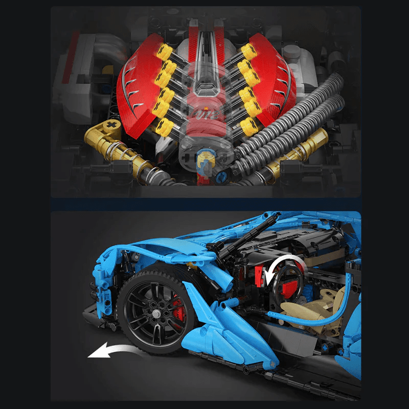 VIntensa Track-Only Hypercar - Building Blocks Set | Power Brickz