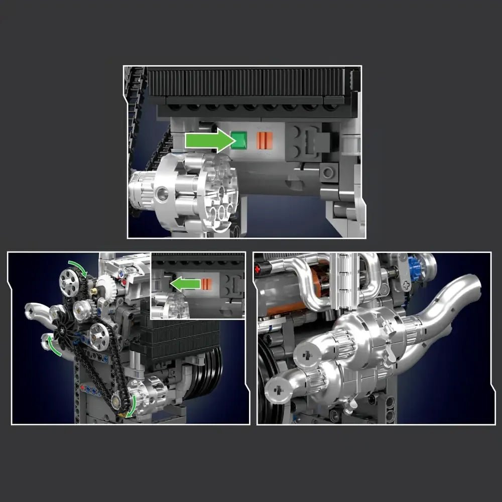V8 Supercar Engine Kit | 739pcs - Power Brickz