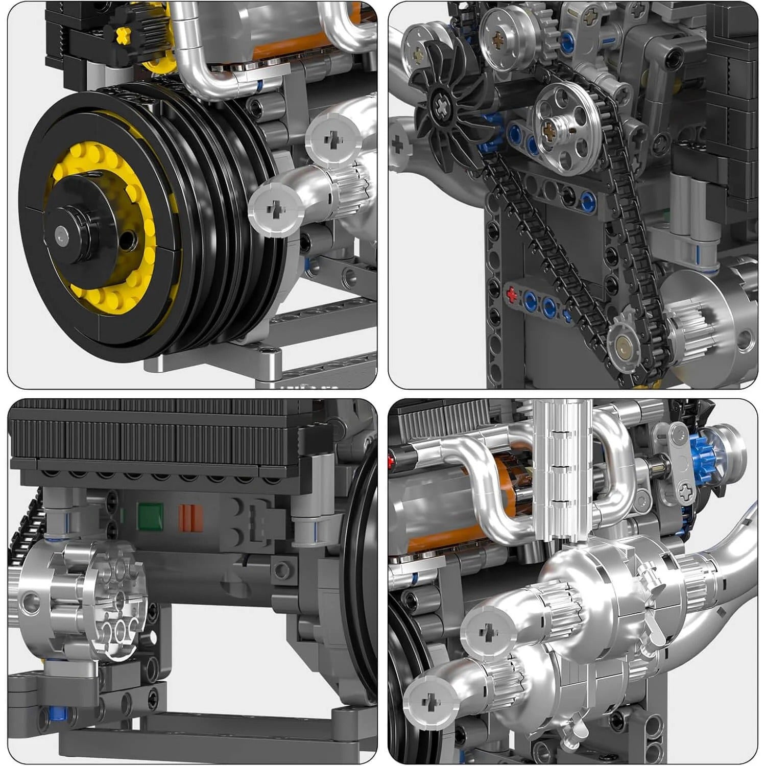 V8 Supercar Engine Kit | 739pcs - Power Brickz