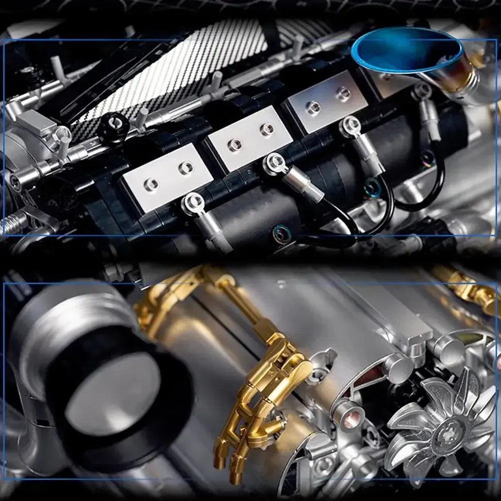 V8 Turbocharged Engine | 2773pcs - Power Brickz