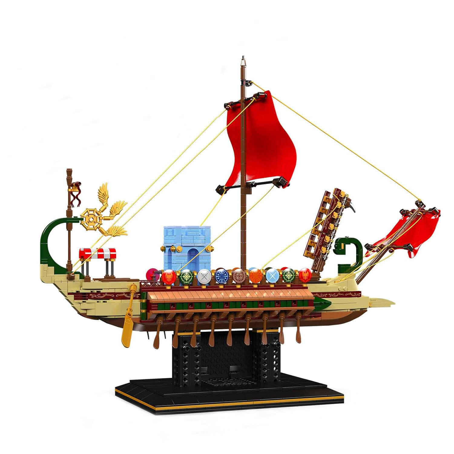 Viking Longship War Raider | 1465pcs - Power Brickz