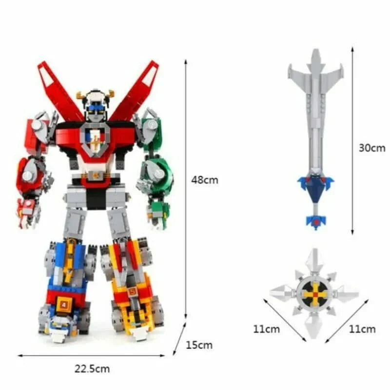 Voltron Defender Transformed - Building Set | Power Brickz