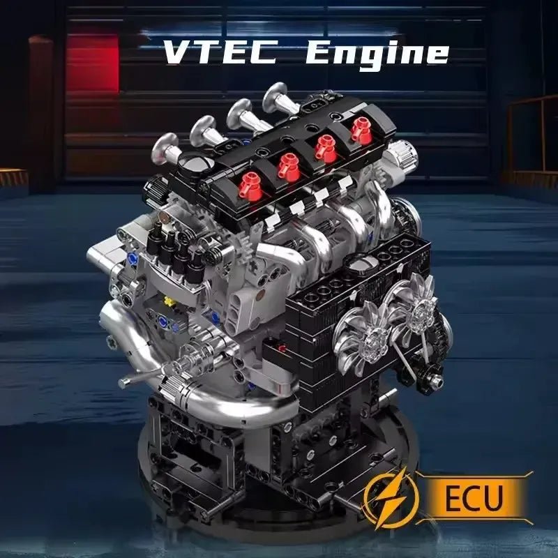 VTEC DOHC Motorized Engine | 772pcs - Power Brickz