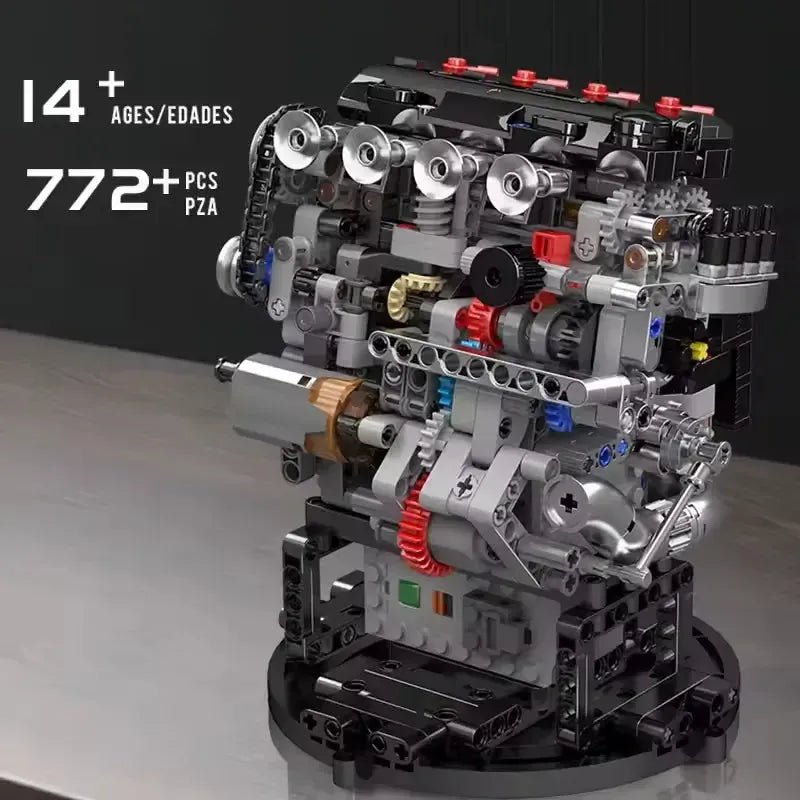 VTEC DOHC Motorized Engine | 772pcs - Power Brickz