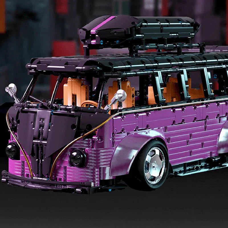Stanced VW Retro Camper Van - Building Blocks Set | Power Brickz