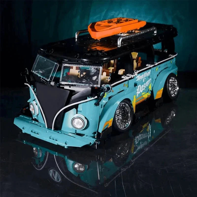 Retro VW Camper Van - Building Blocks Set | Power Brickz