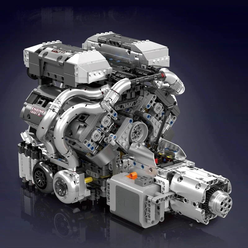 W16 Engine & Transmission | 2024pcs - Power Brickz
